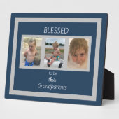 Gesegnet, ihre Großeltern Foto Collage Fotoplatte (Seite)