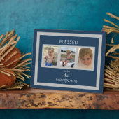 Gesegnet, ihre Großeltern Foto Collage Fotoplatte (Seite)