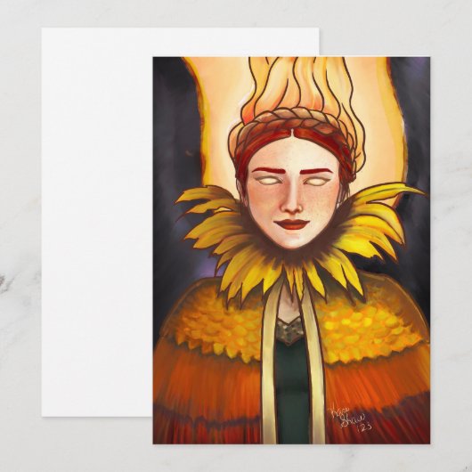 Gesegnet Imbolc! Feiertagskarte (Vorne/Hinten)