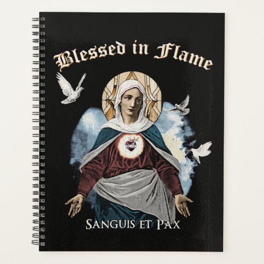 Gesegnet in Flammen - Gotisches Design Planer (Vorderseite)