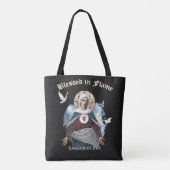 Gesegnet in Flammen - Gotisches Design Tasche (Rückseite)
