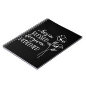 Gesegnet in Weiß eingelöst Notizblock (Linke Seite)