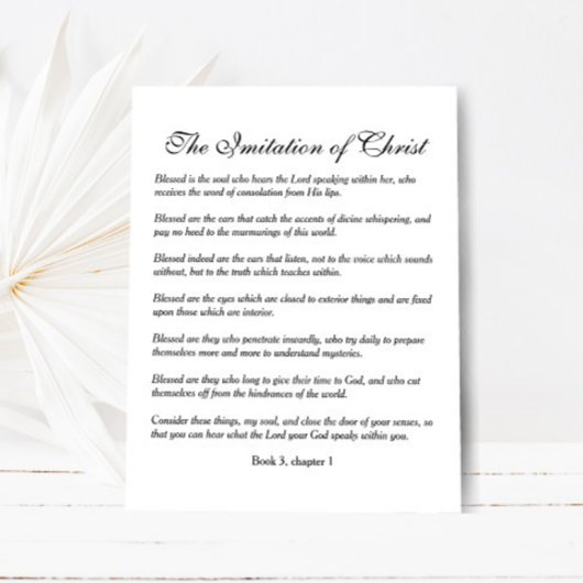 Gesegnet ist das Soul, das den Herrn hört Postkarte