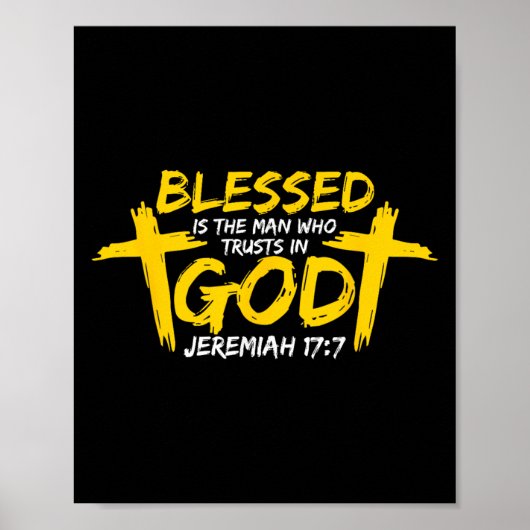 Gesegnet ist der Mann, der Gott vertraut - Christl Poster (Vorne)