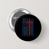 Gesegnet ist die Nation, deren Gott der Herr Ameri Button (Vorne & Hinten)