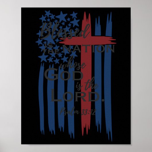 Gesegnet ist die Nation, deren Gott der Herr Ameri Poster (Vorne)