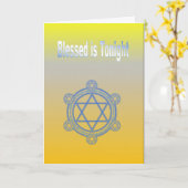 Gesegnet ist heute Nacht Karte (Gelbe Blume)