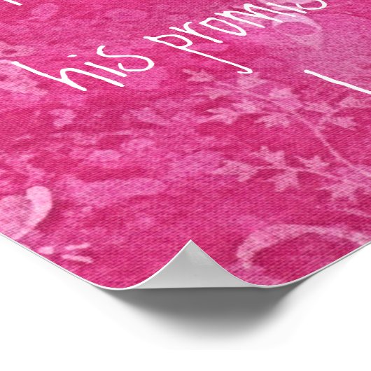 Gesegnet ist sie, die Bibelverse glaubte Poster (Ecke)