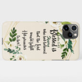 Gesegnet ist sie, die den Namen Christlich glaubte iPhone Hülle (Rückseite (Horizontal))