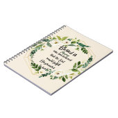 Gesegnet ist sie, die den Namen Christlich glaubte Notizblock (Linke Seite)