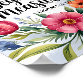 Gesegnet jenseits von Maß - Christliche Mauerkunst Poster (Ecke)