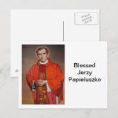 Gesegnet Jerzy Popieluszko Postkarte (Vorne/Hinten)