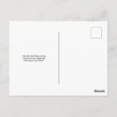 Gesegnet Jom Kippur Yellow Illustriert Postkarte (Rückseite)