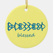 gesegnet keramik ornament (Vorne)