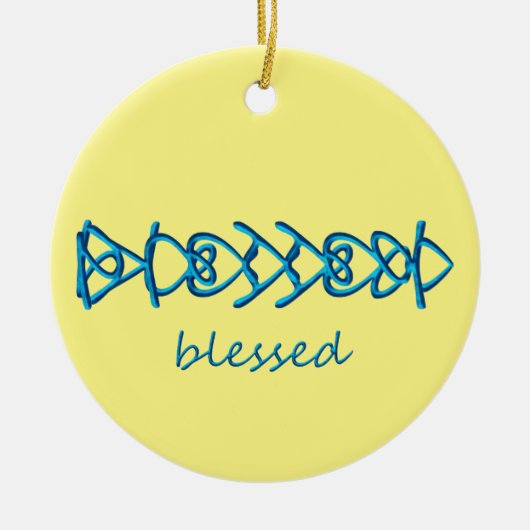 gesegnet keramik ornament (Vorne)