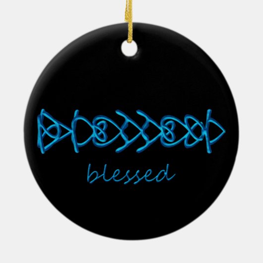 gesegnet keramik ornament (Hinten)