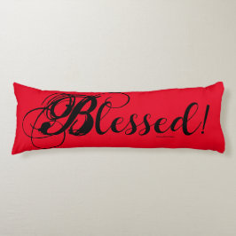 Gesegnet! Körperkissen (rot)