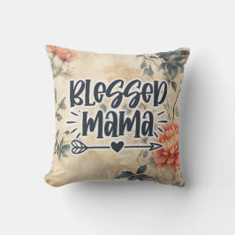 Gesegnet Mama Garden Floral Kissen