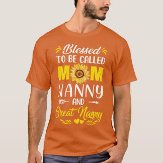 Gesegnet, Mama genannt zu werden, großartige Nanny T-Shirt