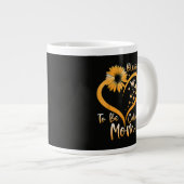 Gesegnet, Mama genannt zu werden Jumbo-Tasse (Vorderseite Rechts)