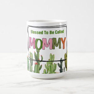 Gesegnet, Mama genannt zu werden Kaktus Kaffeetasse