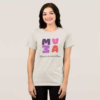 Gesegnet, Mama genannt zu werden T-Shirt Tri-Blend Shirt