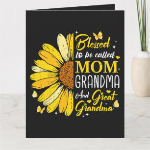 Gesegnet, Mama Oma genannt zu werden Dankeskarte