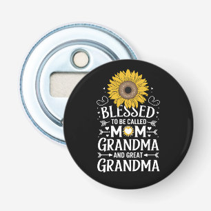 Gesegnet, Mama Oma Große Sonnenblume genannt zu we Flaschenöffner