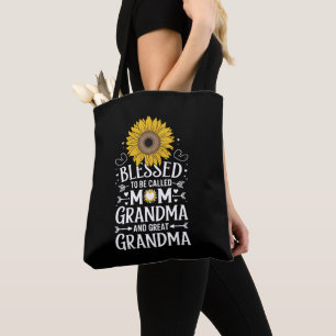 Gesegnet, Mama Oma Große Sonnenblume genannt zu we Tasche