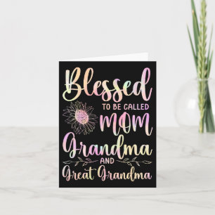 Gesegnet, Mama, Oma und Ur-Oma genannt zu werden Karte