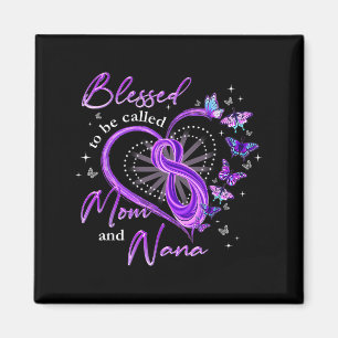 Gesegnet, Mama und Nana Schmetterling Großmutter g Magnet