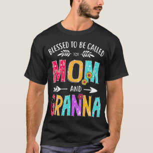 Gesegnet, Mama und Oma genannt zu werden Lustige M T-Shirt