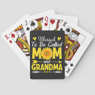 Gesegnet, Mama und Oma genannt zu werden Spielkarten