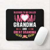 Gesegnet, Mama, Urgroßmutter, Mutter genannt zu we Mousepad (Mit Mouse)