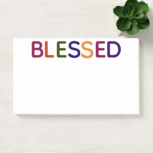 Gesegnet mehrfarbig 10 x 6 post-it klebezettel (Büro)