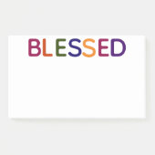 Gesegnet mehrfarbig 10 x 6 post-it klebezettel (Vorderseite)