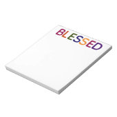 Gesegnet mehrfarbig 5,5 x 6 notizblock (Rotiert)