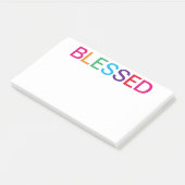Gesegnet Mehrfarbig Post-it Klebezettel (angewinkelt)