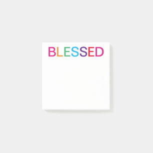 Gesegnet Mehrfarbig Post-it Klebezettel