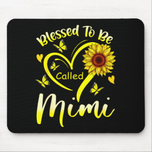 Gesegnet, Mimi Sonnenblume süß floral genannt zu w Mousepad