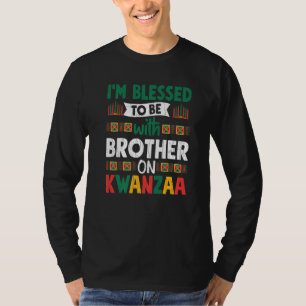 Gesegnet mit Bruder auf Kwanzaa Fun Afrikanischer  T-Shirt
