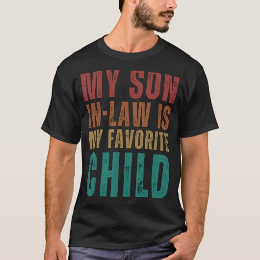 Gesegnet mit dem Besten Mein Sohn im Gesetz ist me T-Shirt (Vorderseite)