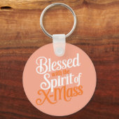 Gesegnet mit dem Geist der digitalen Kunst der X-M Schlüsselanhänger (Rückseite)