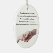 Gesegnet mit einem Kind Keramik Ornament (Rechts)