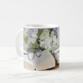 gesegnet mit Frieden Kaffeetasse (Vorderseite Links)