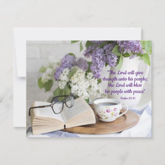 gesegnet mit Frieden Karte (Vorderseite)