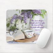 gesegnet mit Frieden Mousepad (Mit Mouse)