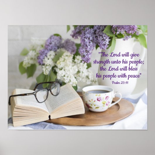 gesegnet mit Frieden Poster (Vorne)