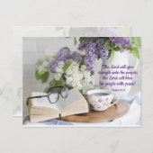 gesegnet mit Frieden Postkarte (Vorne/Hinten)