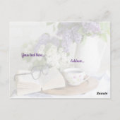 gesegnet mit Frieden Postkarte (Rückseite)